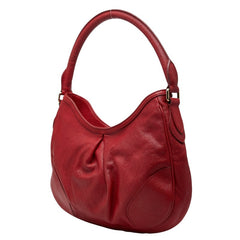 バーバリー ワンショルダーバッグ ホーボーバッグ レッド レザー レディース BURBERRY 【中古】