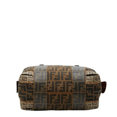 フェンディ ズッカ ズッキーノ ハンドバッグ 8BL095 ブラウン ベージュ キャンバス PVC レザー レディース FENDI 【中古】