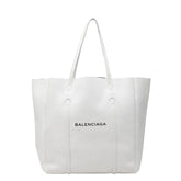 バレンシアガ エブリデイM トートバッグ ショルダーバッグ 475201 ホワイト レザー レディース BALENCIAGA 【中古】