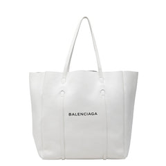 バレンシアガ エブリデイM トートバッグ ショルダーバッグ 475201 ホワイト レザー レディース BALENCIAGA 【中古】