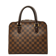 ルイ ヴィトン ダミエ トリアナ ハンドバッグ N51155 ブラウン PVC レザー レディース LOUIS VUITTON 【中古】