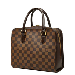 ルイ ヴィトン ダミエ トリアナ ハンドバッグ N51155 ブラウン PVC レザー レディース LOUIS VUITTON 【中古】