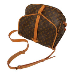 ルイ ヴィトン モノグラム ソミュール35 斜め掛け ショルダーバッグ M42254 ブラウン PVC レザー レディース LOUIS VUITTON 【中古】