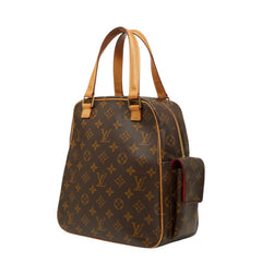 ルイ ヴィトン モノグラム エクサントリ シテ ハンドバッグ M51161 ブラウン PVC レザー レディース LOUIS VUITTON 【中古】