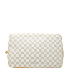 ルイ ヴィトン ダミエ アズール サレヤGM トートバッグ N51184 ホワイト PVC レザー レディース LOUIS VUITTON 【中古】