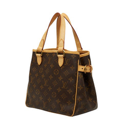 ルイ ヴィトン モノグラム バティニョール ハンドバッグ トートバッグ M51156 ブラウン PVC レザー レディース LOUIS VUITTON 【中古】
