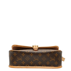 ルイ ヴィトン モノグラム ソローニュ ショルダーバッグ M42250 ブラウン PVC レザー レディース LOUIS VUITTON 【中古】