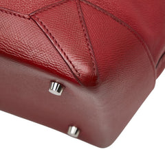 エルメス マキシボックスカバス36 トートバッグ ショルダーバッグ X刻印 レッド系 ヴォーエプソン レディース HERMES 【中古】
