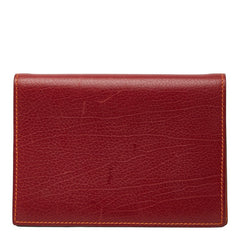 エルメス アジェンダGM 手帳カバー レッド レザー レディース HERMES 【中古】