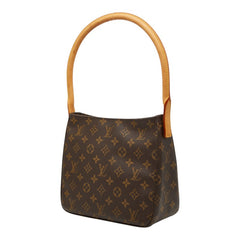 ルイ ヴィトン モノグラム ルーピングMM ワンショルダーバッグ ハンドバッグ M51146 ブラウン PVC レザー レディース LOUIS VUITTON 【中古】