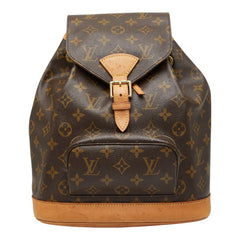 ルイ ヴィトン モノグラム モンスリMM リュック バックパック M51136 ブラウン PVC レザー レディース LOUIS VUITTON 【中古】