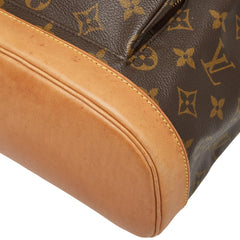 ルイ ヴィトン モノグラム モンスリMM リュック バックパック M51136 ブラウン PVC レザー レディース LOUIS VUITTON 【中古】