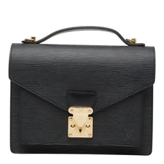 ルイ ヴィトン エピ モンソー ハンドバッグ M52122 ノワール ブラック レザー レディース LOUIS VUITTON 【中古】