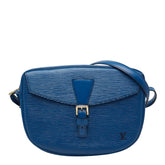 ルイ ヴィトン エピ ジュヌフィーユ 斜め掛け ショルダーバッグ M52155 トレドブルー レザー レディース LOUIS VUITTON 【中古】
