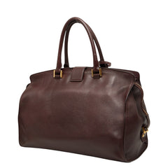 サンローラン カバス ハンドバッグ 394458 ブラウン レザー レディース SAINT LAURENT 【中古】