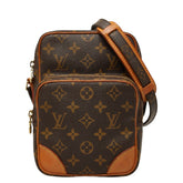 ルイ ヴィトン モノグラム アマゾン 斜め掛け ショルダーバッグ M45236 ブラウン PVC レザー レディース LOUIS VUITTON 【中古】