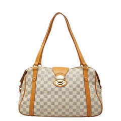 ルイ ヴィトン ダミエ アズール ストレーザPM トートバッグ ショルダーバッグ N42220 ホワイト PVC レザー レディース LOUIS VUITTON 【中古】