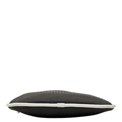ロエベ リピート アナグラム 斜め掛け ショルダーバッグ ブラック ホワイト レザー PVC レディース LOEWE 【中古】