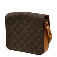 ルイ ヴィトン モノグラム カルトシエールMM 斜め掛け ショルダーバッグ M51253 ブラウン PVC レザー レディース LOUIS VUITTON 【中古】