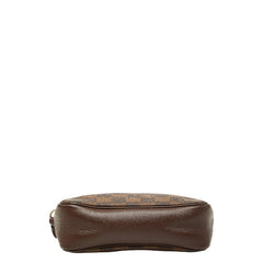 ルイ ヴィトン ダミエ トゥルース メイクアップ アクセサリーポーチ ハンドバッグ N51982 ブラウン PVC レザー レディース LOUIS VUITTON 【中古】