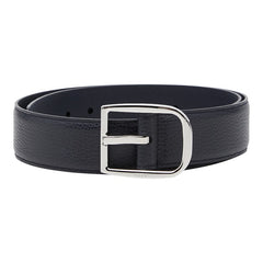 グッチ ベルト 85・34 449716 ネイビー レザー メンズ GUCCI 【中古】