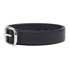グッチ ベルト 85・34 449716 ネイビー レザー メンズ GUCCI 【中古】