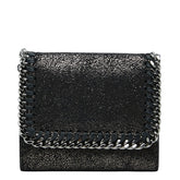 ステラマッカートニー ファラベラ 三つ折り財布 ブラック ポリエステル シャギーディア レディース Stella McCartney 【中古】
