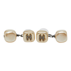 シャネル ココマーク スタッドピアス 02A ゴールド フェイクパール レディース CHANEL 【中古】