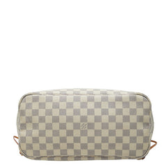 ルイ ヴィトン ダミエ ネヴァーフルMM トートバッグ ショルダーバッグ N51107 ホワイト アイボリー PVC レザー レディース LOUIS VUITTON 【中古】