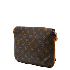 ルイ ヴィトン モノグラム ミュゼット タンゴ ショート ショルダーバッグ M51257 ブラウン PVC レザー レディース LOUIS VUITTON 【中古】