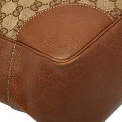 グッチ GGキャンバス ブリー トートバッグ 323671 ベージュ ブラウン キャンバス レザー レディース GUCCI 【中古】