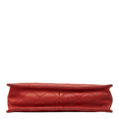 シャネル 2.55 ココマーク マトラッセ チェーンショルダーバッグ ハンドバッグ 2WAY レッド レザー レディース CHANEL 【中古】