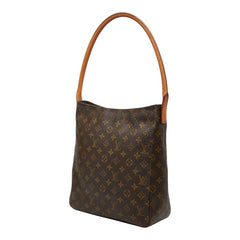 ルイ ヴィトン モノグラム ルーピングGM ワンショルダーバッグ ハンドバッグ M51145 ブラウン PVC レザー レディース LOUIS VUITTON 【中古】