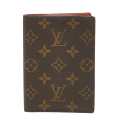 ルイ ヴィトン モノグラム クーヴェルテュール パスポール パスポートケース M60188 ブラウン PVC レディース LOUIS VUITTON 【中古】
