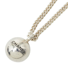 シャネル ロゴ ボール ネックレス シルバー メタル レディース CHANEL 【中古】