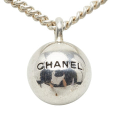 シャネル ロゴ ボール ネックレス シルバー メタル レディース CHANEL 【中古】