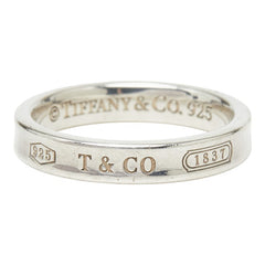 ティファニー 1837 ナロー リング 指輪 SV925 シルバー レディース TIFFANY&Co. 【中古】