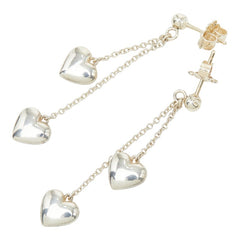 ティファニー ダブルハート ドロップ スウィング ピアス SV925 シルバー レディース TIFFANY&Co. 【中古】
