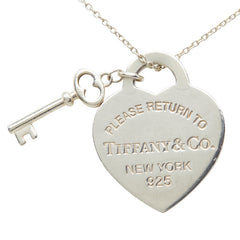 ティファニー リターントゥ ハートタグ キー ネックレス SV925 シルバー レディース TIFFANY&Co. 【中古】