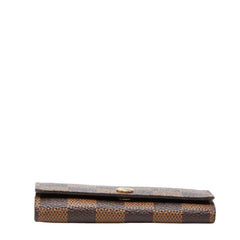 ルイ ヴィトン ダミエ ミュルティクレ4 4連 キーケース N60385 ブラウン PVC レザー レディース LOUIS VUITTON 【中古】