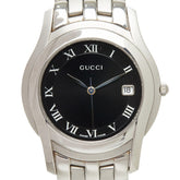 グッチ 腕時計 5500M クオーツ ブラック文字盤 ステンレススチール レディース GUCCI 【中古】