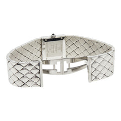 シャネル マトラッセ 腕時計 クオーツ ブラック文字盤 レディース CHANEL 【中古】