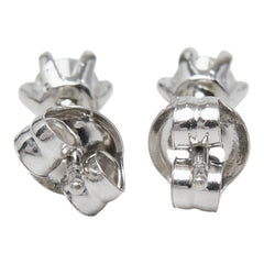 Pt900 プラチナ Pt850 プラチナ ダイヤ0.20ct スタッドピアス レディース 【中古】