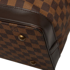 ルイ ヴィトン ダミエ ウエストエンドPM ボストンバッグ ショルダーバッグ 2WAY N41130 ブラウン PVC レザー レディース LOUIS VUITTON 【中古】