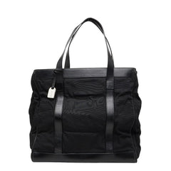 グッチ ハンドバッグ トートバッグ 002 3754 0404 ブラック ナイロン キャンバス レザー メンズ GUCCI 【中古】
