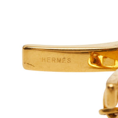 エルメス フィルー グローブホルダー 手袋ホルダー ゴールド メッキ レディース HERMES 【中古】