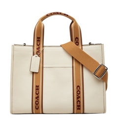 コーチ スミス トートバッグ ショルダーバッグ 2WAY CU997 チョーク マルチ レザー キャンバス レディース COACH 【中古】