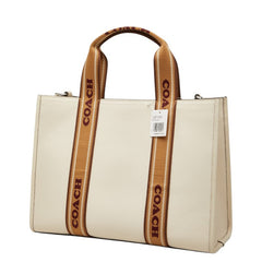 コーチ スミス トートバッグ ショルダーバッグ 2WAY CU997 チョーク マルチ レザー キャンバス レディース COACH 【中古】