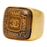 シャネル ココマーク グリポア ヴィンテージ リング 指輪 11号 ゴールド メッキ レディース CHANEL 【中古】