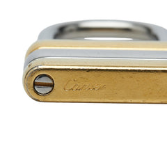カルティエ トリニティ カデナ 南京錠 モチーフ キーリング チャーム ゴールド シルバー メッキ メタル レディース CARTIER 【中古】